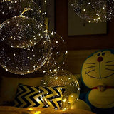 Light Up Led Balloons, 12 Pack Party Balloon Cell Battery Inflated Size 22 Inches 3 Mode Flashing String Lights Clear Balloon, for Birthday Wedding Decorations (Warm White) - Glow-Paradise