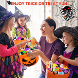 50PCS Halloween Mochi Squishy Toys with Halloween Pumpkin Bucket Halloween Party Favors Trick or Treat Goodie Bag Filler Halloween Decorations Kawaii Squishy Halloween Toys Gifts for Boy Girl Random - Glow-Paradise