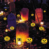Halloween Pumpkin Stake Lights Set of 5, Solar Lighted 3D Pumpkins Outdoor Waterproof for Garden, Pathway and Yard Decoration - Glow-Paradise