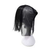 Creepy Mask Scary Challenge Games - Evil Latex Mask with Long Hair - Halloween Costume Creepy Cosplay Party Props (B) - Glow-Paradise