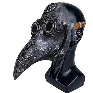 Stegosaurus Plague Doctor Bird Mask Long Nose Beak Cosplay Steampunk Halloween Costume Props Latex Material - Glow-Paradise
