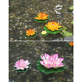 Superdream Water Floating Foam Lotus Flower for Pond Decor, Set of 6 - Glow-Paradise