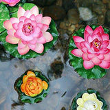 Superdream Water Floating Foam Lotus Flower for Pond Decor, Set of 6 - Glow-Paradise