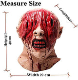 LEKA NEIL Halloween mask-zombie mask-Vampire Mask-Creepy Costume Corpse Party Overhead Mask(Red-A) - Glow-Paradise