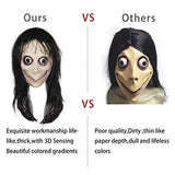 Molezu Horror Devil Mask with Long Hair,Scary Challenge Games Evil Costume Halloween Creepy Cosplay Party Decoration Props… - Glow-Paradise