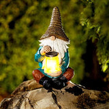 VP Home Firefly Jar Gnome Solar Powered LED Outdoor Decor Garden Light - Glow-Paradise