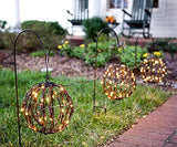 Elf Logic Set of Three Luminary Pathway Lights - Plug in Light Balls - LED Bright White Pathway Lights, Outdoor Pathway Lights - Perfect Garden Lights - Glow-Paradise