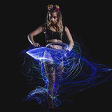 GloFX Space Whip Remix [PROGRAMMABLE LED Fiber Optic Whip] 6 Ft 360° Swivel - Super Bright Light Up Rave Toy | EDM Pixel Flow Lace Dance Festival- - Glow-Paradise