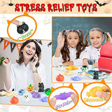 28 pcs - Halloween Mochi Squishy Toy Party Favors for Kids 4-8 Stress Relief Toy Goody Bags Fillers Stuffer Piñata Trick or Treat Classroom Prize Bday Gift - Glow-Paradise