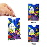 JOYIN 72 Pcs Halloween Small Plastic Treat Bags with 6 Character Designs, Halloween Mini Candy Bags, Small Trick or Treat Bags, Plastic Goodie Bags for Halloween Party Favors - Glow-Paradise