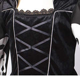 yolsun Skeleton Ghost Witch Costume for Girls, Glow in The Dark, Halloween Fearsome Costume(10-12 Years) - Glow-Paradise