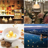 Floating Pool Lights,20PCS Waterproof Floating Candle Lights for Swimming Pool, Outdoor LED Glow Lights for Beach, Garden Backyard, Patio Lawn, Hot tub, Christmas Décor (Warm White) - Glow-Paradise