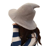 Edoneery Halloween Witch Hat for Women Wide Brim Foldable Pointed Cap for Halloween Party Costume Accessory - Glow-Paradise