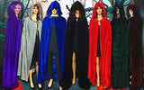 QBSM Adult Red Cloak with Hood Robe Halloween Witch Cosplay Little Red Riding Hood Costume for Women and Men - Glow-Paradise