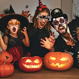 Aneco 8 Pieces Halloween Eyeglasses Novelty Halloween Party Favors Funny Halloween Party Eyeglasses Frame Halloween Toy Glasses Cosplay Props for Halloween, Party (8 styles) - Glow-Paradise