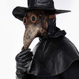 Stegosaurus Plague Doctor Bird Mask Long Nose Beak Cosplay Steampunk Halloween Costume Props Latex Material - Glow-Paradise