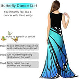 Halloween/Party Prop Soft Fabric Butterfly Wings Shawl Fairy Ladies Nymph Pixie Costume Accessory (168x135CM, Blue) - Glow-Paradise