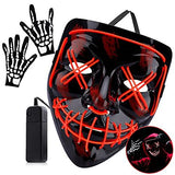Halloween Scary Mask (red) - Glow-Paradise