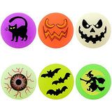 JOYIN 72 Glow in The Dark Bouncing Balls 1.25” | 6 Halloween Theme Designs | for Halloween Bouncy Party Favor Supplies, School Classroom Game Rewards, Trick or Treating Goodie Giveaways - Glow-Paradise