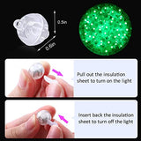 100PCs Mini Led Lights, Led Balloons Light up Balloons for Party Decorations Neon Party Lights for Paper Lantern Easter Eggs Birthday Party Wedding Halloween Christmas Decoration - Green - Glow-Paradise