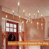 Halloween Decorations - Harry Poter Decor - 12 Floating LED Candles with Remote Control - Witch Halloween Decor Chrismas Party Supplies Birthday Wedding Indoor Home Room Classroom Bedroom - Glow-Paradise