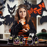 STEFORD 72PCS Halloween Drawstring Candy Bags,Black Shining Halloween Trick or Treat Bags Plastic Goodie Bags Halloween Party Favors - Glow-Paradise