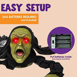 JOYIN Halloween Décor Groundbreaker Zombie with Sound and Flashing Eyes for Yard Decorations - Glow-Paradise