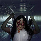 Molezu Horror Devil Mask with Long Hair,Scary Challenge Games Evil Costume Halloween Creepy Cosplay Party Decoration Props (C)… - Glow-Paradise