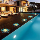 Lotus Solar Lights Outdoor,Solar LED Powered Garden Light Waterproof for Decor Tabletop Ground Yard Patio Walkway Landscape,Metal Glass LED Lotus Flower Lights - Glow-Paradise