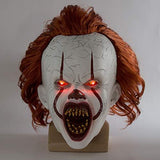 Horror Clown Mask Creepy IT Mask is Perfect for Cosplay Halloween, Movie Premiere and More. (Horror teeth-LED) - Glow-Paradise