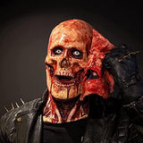 Lanckeli Double Layer Peelable Surface Halloween Horror Mask, Scary Joker Mask + Bloody Creepy Skull Mask with Moving Jaw, Made of Latex, Skin Friendly, Suitable for Horror Costume Parties. - Glow-Paradise