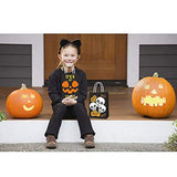 16 PCS Halloween Treat Bags for Kids Trick or Treat Candy Bags, Glow in The Dark Bags with Handles for Halloween Party Favors - Glow-Paradise