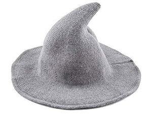 Edoneery Halloween Witch Hat for Women Wide Brim Foldable Pointed Cap for Halloween Party Costume Accessory - Glow-Paradise
