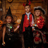 60 Pcs Halloween Party Favors Bulk LED Halloween Toys with Glow Necklaces Light up Bracelets LED Rings for Halloween Party Decorations Glow in The Dark Party Supplies Holiday Games Gift Bag Fillers - Glow-Paradise