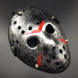 Wen XinRong Jason Mask Halloween Costume Horror Mask Cosplay Costume Mask Party Masquerade Props Mask (Silver) - Glow-Paradise