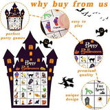 Halloween Bingo Game Cards for Kids Adults 30 Players Halloween Party Matching Game Set Castle Bingo Paper Game for Festival Trick or Treating Family Party Games Supplies Family Activity - Glow-Paradise