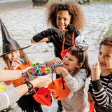 40 Glow in The Dark Bouncing Balls,8 Halloween Theme Designs, Halloween Party Favor Supplies, Trick or Treating Goodie Bag Filler, School Classroom Game Rewards, Halloween Miniatures (with Pouch Bag) - Glow-Paradise