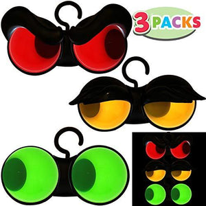 Joiedomi Halloween Flashing Peeping Eyes Lights (3 Pack); with Timer Function, Light up Battery Operated Halloween Light Decorations, for Indoor Outdoor Room Yard Garden Party Carnival Supplies - Glow-Paradise