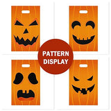 Lulu Home Halloween Jack O Lantern Bags, Plastic Goodie Bags for Trick Or Treat, Party Favor Bags, 72PCS - Glow-Paradise