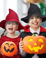 Dsumm 3 Pack Halloween Witch Hat for Women Witch Kinitted-Wool Hats Wide Brim Foldable Pointed Cap forHalloween Party Masquerade Cosplay Costume Accessory and Daily Black,red,grey free size - Glow-Paradise