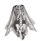 Heritage Lace Skeleton Poncho ,Pewter , 60 by 60-Inch - Glow-Paradise