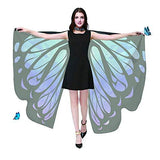 Shireake Baby Halloween/Party Prop Soft Fabric Butterfly Wings Shawl Fairy Ladies Nymph Pixie Costume Accessory … (168x135CM, Star sky) - Glow-Paradise