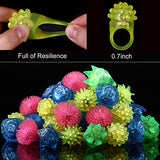 36 Pack LED Glow Rings Halloween Party Favors for Kids - Flashing Rings Glow in The Dark Party Supplies, LED Light Up Rings and Goody Bags - Glow-Paradise