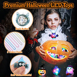 10Pcs Halloween Party Favors for Kids Halloween Light Up Necklace Halloween Toys Flash LED Necklace Glow in the Dark Party Supplies Halloween Treats Non Candy Halloween Goodie Bag Fillers Gifts Prizes - Glow-Paradise