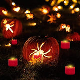 Homemory Flameless Candles, Pack of 24 Flickering LED Tea Light Candles Battery Operated, Red Tea Lights, Batteries Included - Glow-Paradise