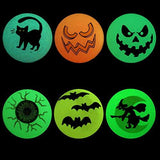 JOYIN 72 Glow in The Dark Bouncing Balls 1.25” | 6 Halloween Theme Designs | for Halloween Bouncy Party Favor Supplies, School Classroom Game Rewards, Trick or Treating Goodie Giveaways - Glow-Paradise