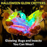 PartySticks Glow Critters 30pk Glow in The Dark Bug Toys and Glow Sticks - 3 Inch Fake Bugs Party Favors, Glow in The Dark Party Decorations - 10 Light Up Fake Toy Bugs, 20 Mini Glow Sticks - Glow-Paradise