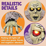 JOYIN Halloween Décor Groundbreaker Zombie with Sound and Flashing Eyes for Yard Outdoor Decorations - Glow-Paradise