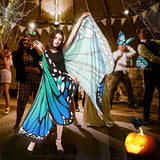 Butterfly Wings for Women, Butterfly Shawl Fairy Ladies Cape Nymph Pixie Costume Accessory (Sky Blue) - Glow-Paradise