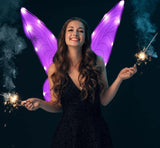 Fairy Wings for Girls Adults Light Up Butterfly Wings Sparkly LED Fairy Wings for Kids Women Halloween Costume Angel Cosplay Birthday,23.6 x 18.9 Inch - Glow-Paradise